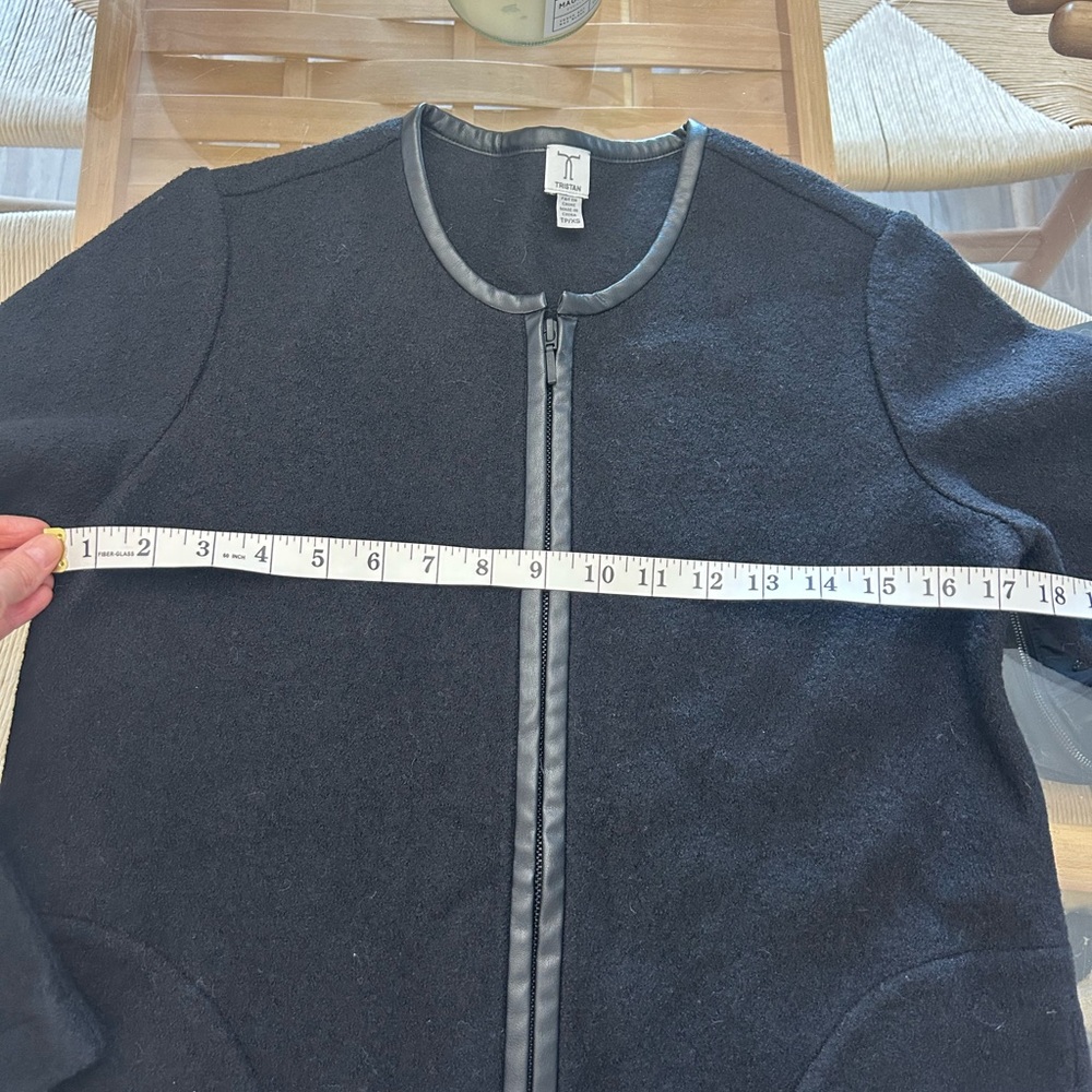 Wool Black Cardigan Women - Picture 6 of 7
